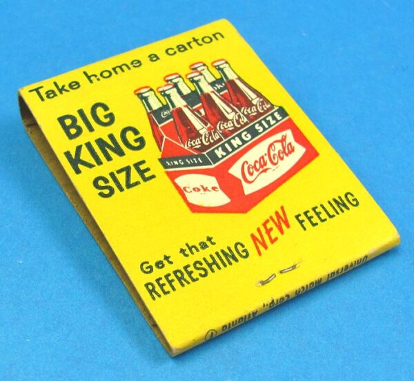 vintage coca cola matchbook (unused)