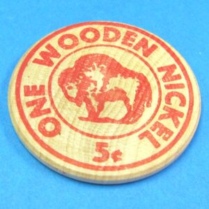 vintage coca cola wooden nickel