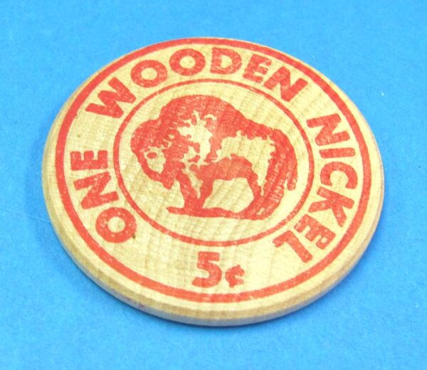 vintage coca cola wooden nickel