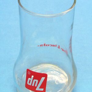 vintage 7 up the uncola upside down glass