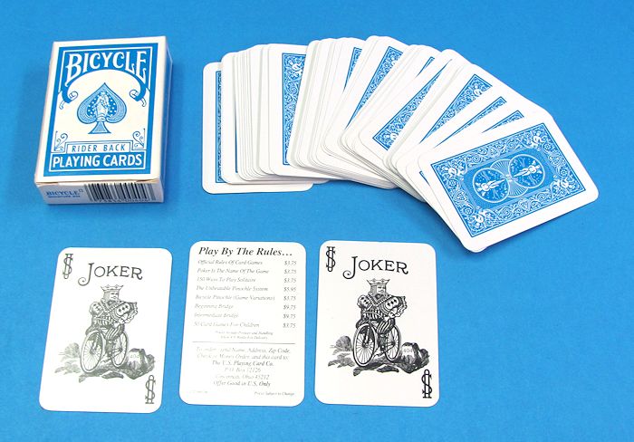  Blank Playing Cards Bicycle Deck - Blue Backs : Toys