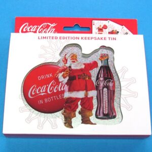 limited edition coca cola santa claus playing cards with keepsake tin