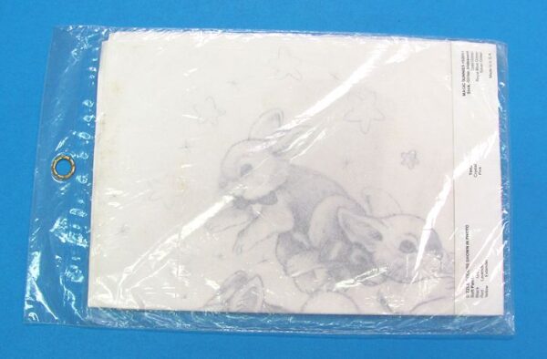 vintage sealed dizzle iron on pre shaded mini fashion transfer #52051.....magic bunnies