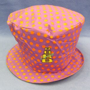 sells floto pink polka dots short stovepipe hat
