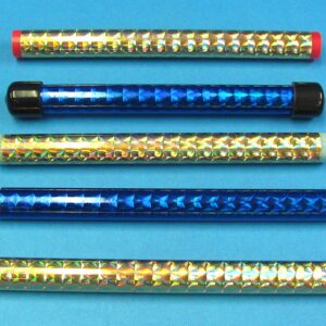 lot of 5 small reflective design wands