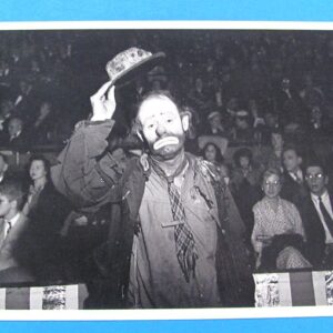 emmett kelly post card (unused)