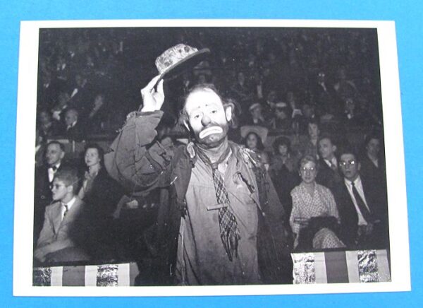 emmett kelly post card (unused)