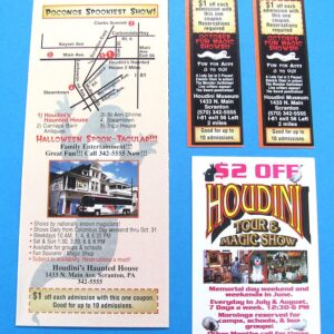 houdini and october spook tacular magic shows ads