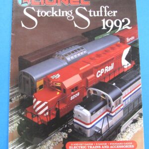 1992 lionel stocking stuffer brochure catalog
