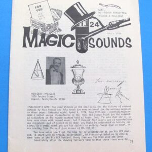 magic sounds periodical #24.....fall 1978