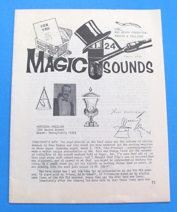 magic sounds periodical #24.....fall 1978
