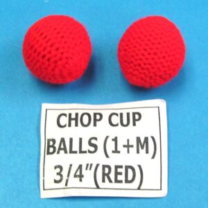 chop cup balls 3/4 inch red