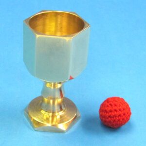 custom small brass chop cup