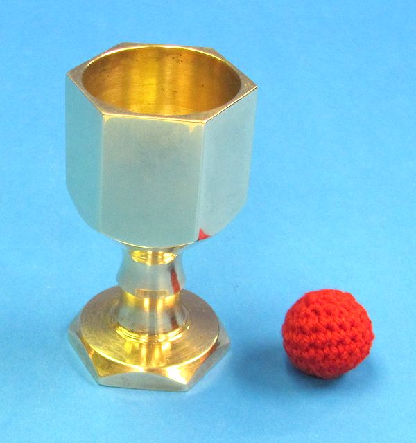 custom small brass chop cup