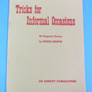 tricks for informal occasions....40 original tricks (eddie joseph)