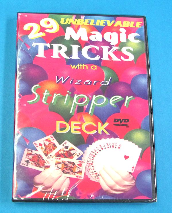 29 unbelievable magic tricks with a wizard stripper deck (dvd)