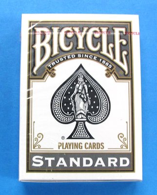 poker size bicycle #808 deck with black backs
