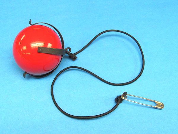 vintage ball/egg clutch vanisher with a 1 3/4" wooden billiard ball