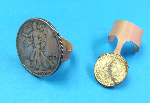 vintage pair of coin gimmicks