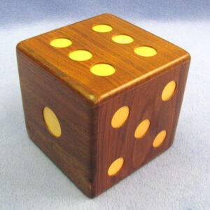 large wooden die puzzle