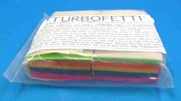 1 dozen turbofetti multi colored (aerotechnic)