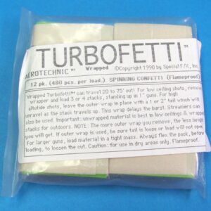 1 dozen turbofetti multi colored (aerotechnic)