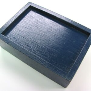 wooden bridge size card box with recessed bottom