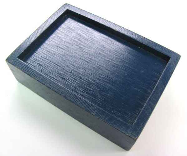 wooden bridge size card box with recessed bottom