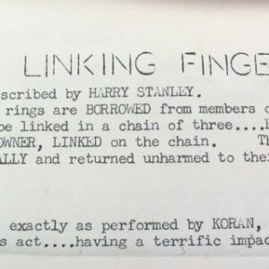 original al koran's "linking finger rings" 15 page manuscript