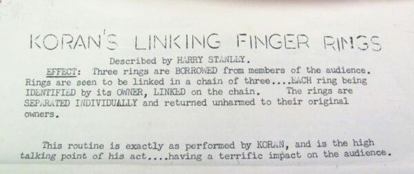 original al koran's "linking finger rings" 15 page manuscript