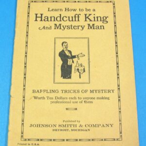 learn how to be a handcuff king and mystery man