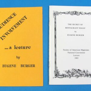 pair of lecture notes from eugene burger