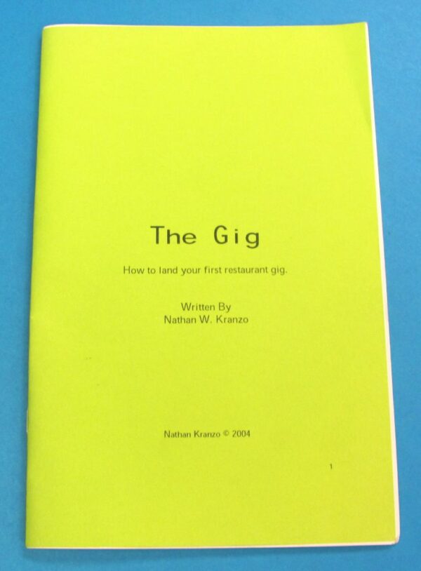 the gig booklet (nathan kranzo)