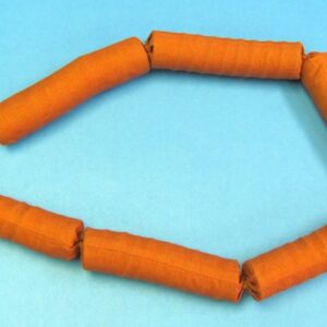 vintage string of hotdogs/sausages (cloth covered spring)