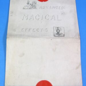 advanced magical effects manuscript by w. f. van zandt (signed)