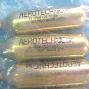 aerotechnic co2 cartridges 16 gram (half dozen)