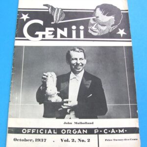 vintage genii magazine october 1937 john mulholland on cover