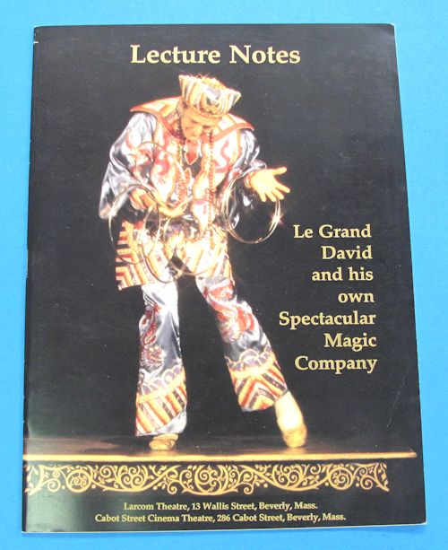 lecture notes le grand david and his own spectacular magic company