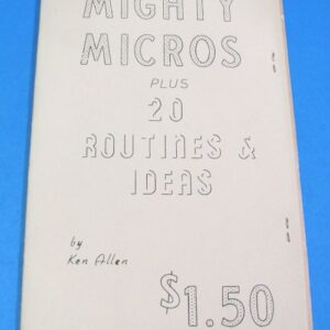 vintage instructions for mighty micros plus 20 routines and ideas by ken allen