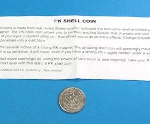 shell coin with magnet (pk) quarter