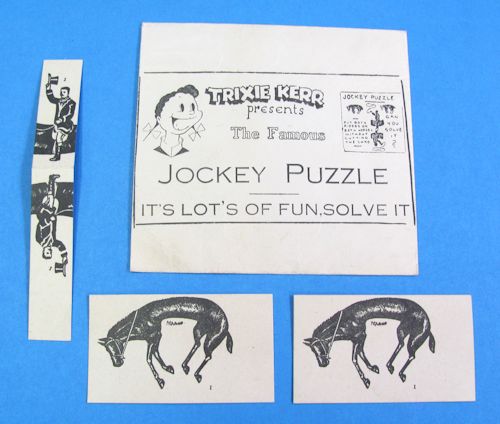 vintage "the famous jockey puzzle" (trixie kerr)