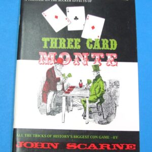 three card monte by john scarne (gambler's book shelf edition)