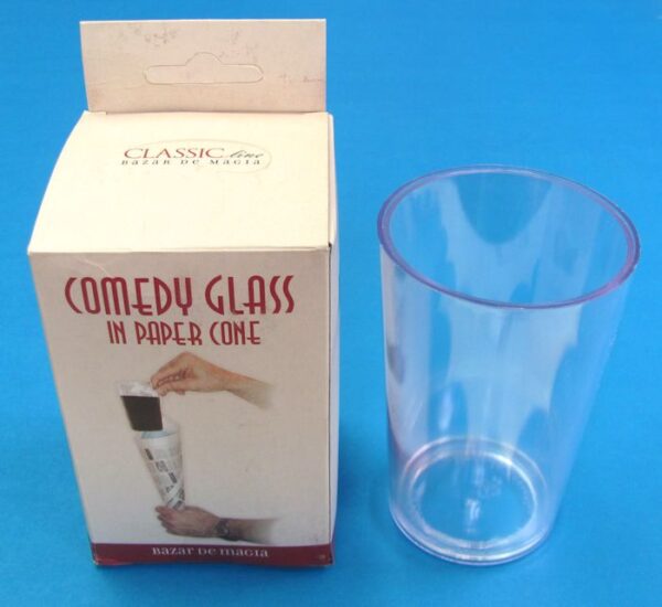 comedy glass in paper cone...bazar de magia