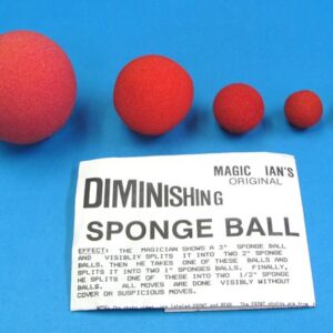 diminishing sponge ball...original 1979 (magic ian)