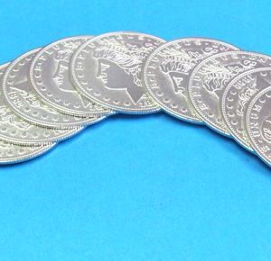 ultra thin morgan palming coins (viking mfg.)