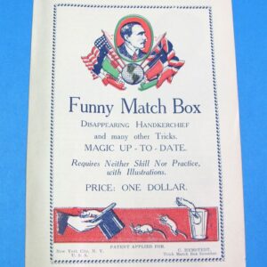 antique/vintage magic "funny match box" instructional pamphlets