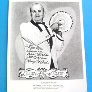 vintage joe cossari "king of cards" 8" x 10" b&w photo