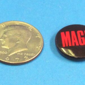 small pin back "magic" button