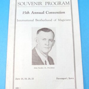 souvenir program 15th annual convention ibm davenport iowa