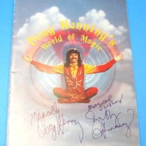 doug henning's program booklet (signed by doug & debby)